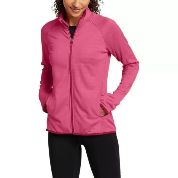 Eddie Bauer Womens Activator Grid Fleece FullZipBerry