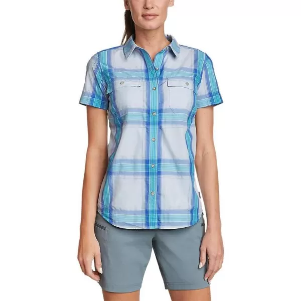 Eddie Bauer Womens Adventurer 30 ShortSleeve ShirtTurquoise