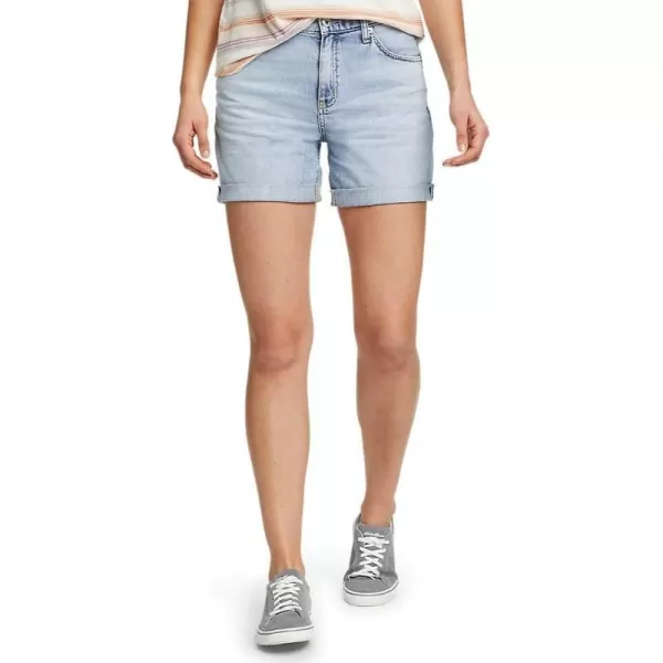 Eddie Bauer Womens Boyfriend Rolled ShortsPlus Bleached