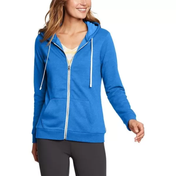 Eddie Bauer Womens Camp Fleece FullZip HoodieBrilliant Blue