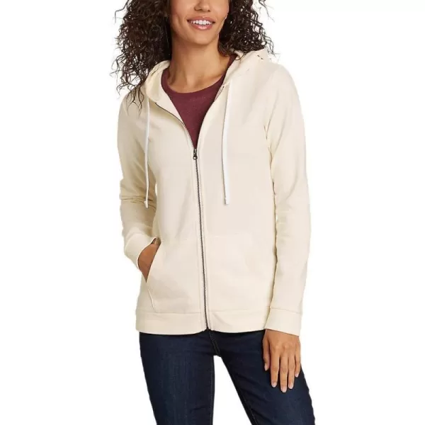 Eddie Bauer Womens Camp Fleece FullZip HoodieIvory