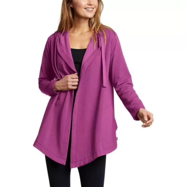 Eddie Bauer Womens Camp Fleece Hoodie WrapDeep Magenta