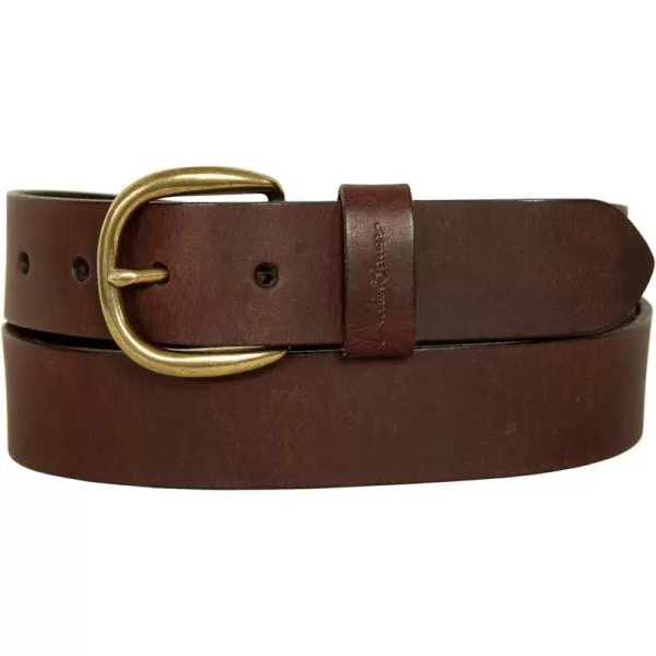 Eddie Bauer Womens Casual Fashion Leather BeltClassic Leather  Brown