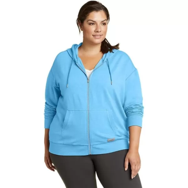 Eddie Bauer Womens Cozy Camp FullZip HoodiePlus Misty Blue