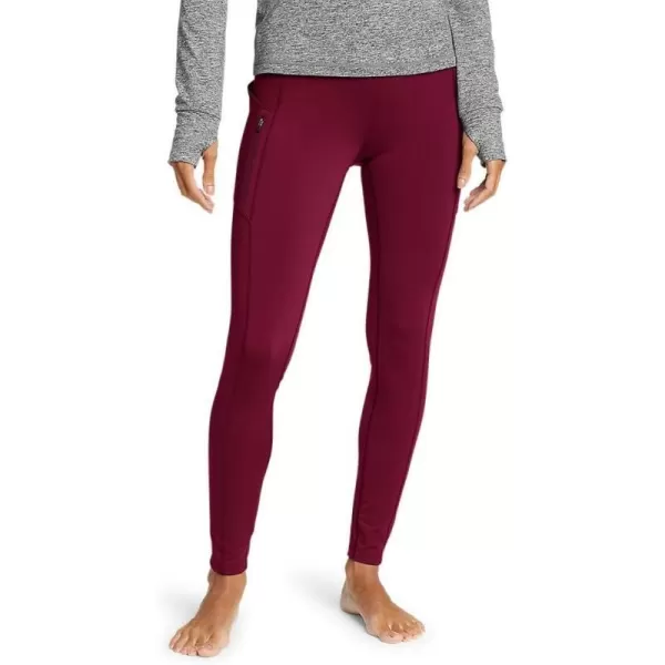 Eddie Bauer Womens Crossover Winter Trail Adventure HighRise LeggingsTall Dark Berry