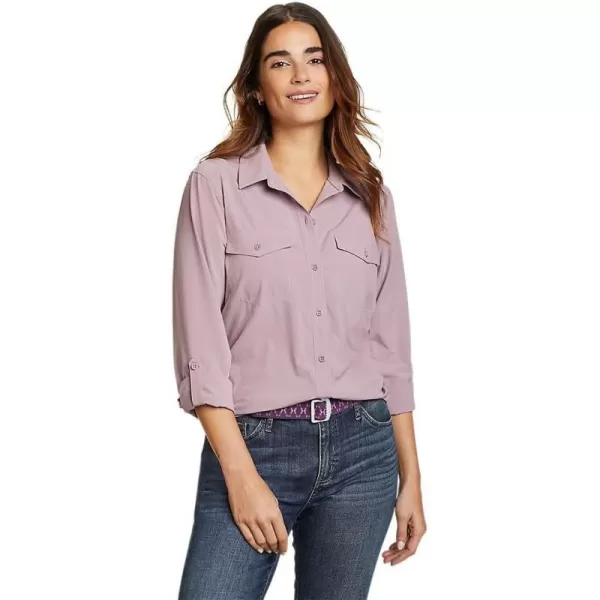 Eddie Bauer Womens Departure 20 LongSleeve ShirtDusty Iris