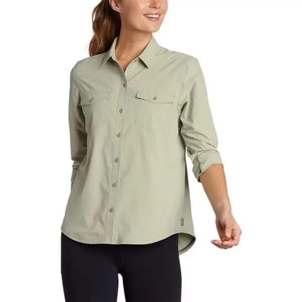 Eddie Bauer Womens Departure 20 LongSleeve ShirtLong Fennel Green