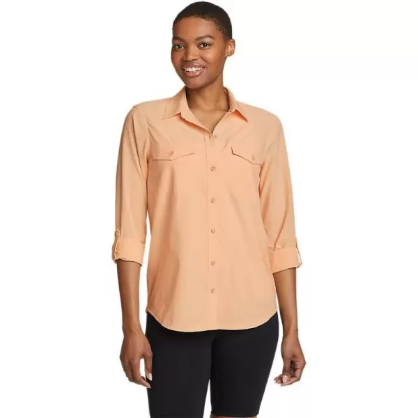 Eddie Bauer Womens Departure 20 LongSleeve ShirtRegular Melon