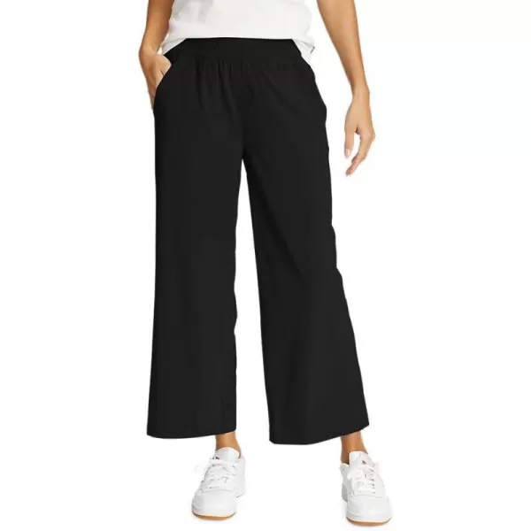 Eddie Bauer Womens Escapelite PullOn Wide Leg PantsBlack