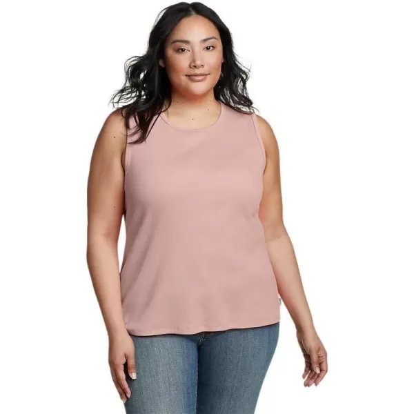 Eddie Bauer Womens Essentials Ribbed Layering TankPlus Pale Pink