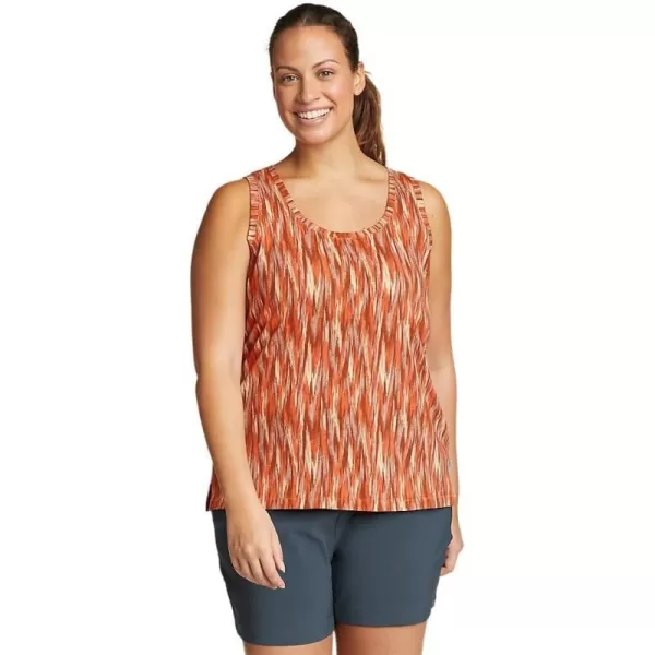 Eddie Bauer Womens Everday Essentials Tank Top  PrintTall Dusty Coral