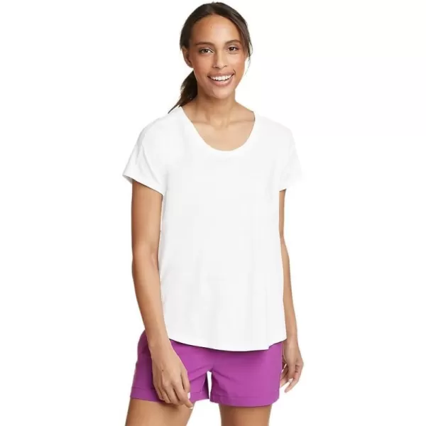 Eddie Bauer Womens Everyday Essentials ShortSleeve TShirtWhite