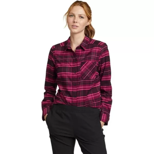 Eddie Bauer Womens Expedition Performance Flannel 20 ShirtPetite Royal Purple