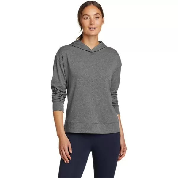 Eddie Bauer Womens Favorite LongSleeve HoodieTall Med Htr Gray