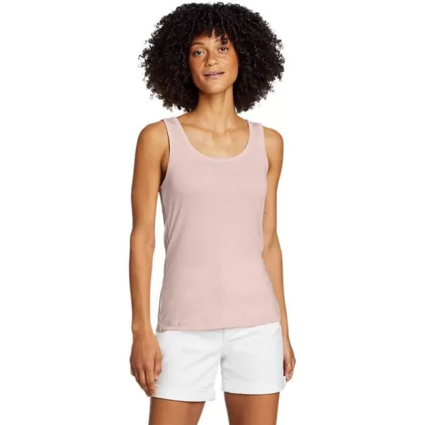 Eddie Bauer Womens Favorite ScoopNeck Tank Top  SolidRegular Pale Pink