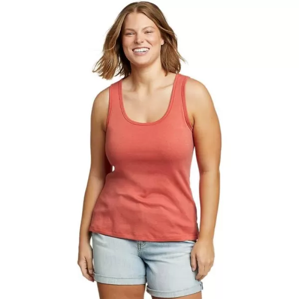 Eddie Bauer Womens Favorite ScoopNeck Tank Top  SolidRegular Terracotta