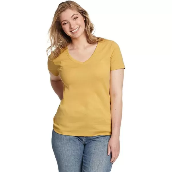 Eddie Bauer Womens Favorite ShortSleeve VNeck TShirtTopaz