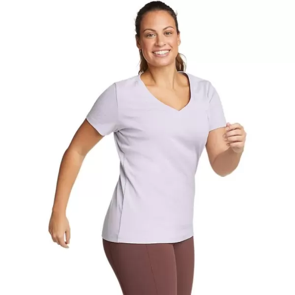 Eddie Bauer Womens Favorite ShortSleeve VNeck TShirtWisteria