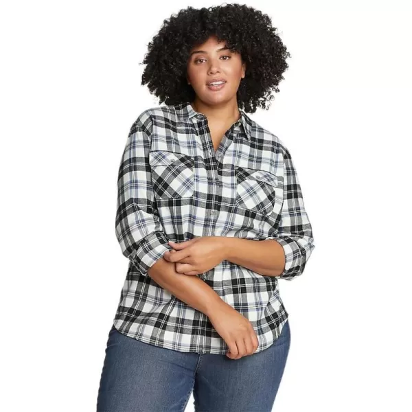 Eddie Bauer Womens Firelight Flannel ShirtPlus Buff