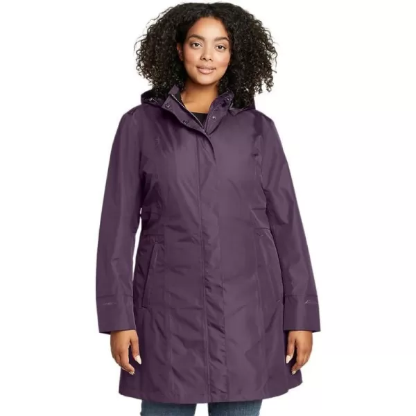 Eddie Bauer Womens Girl on the Go Trench CoatPlus Grape