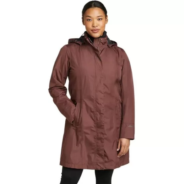 Eddie Bauer Womens Girl on the Go Trench CoatRegular Redwood