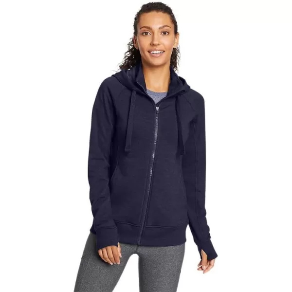 Eddie Bauer Womens Motion Cozy Camp FullZip SweatshirtRegular Atlantic