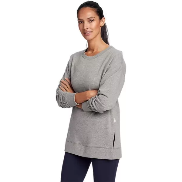 Eddie Bauer Womens Motion Cozy Camp LongSleeve TunicPetite Heather Gray