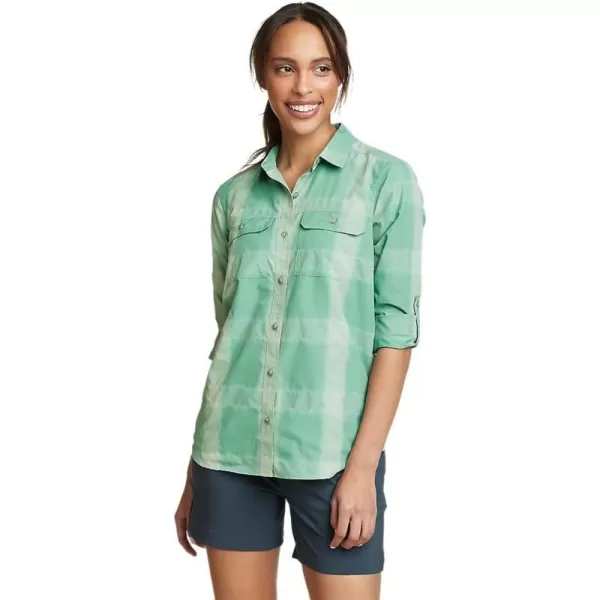 Eddie Bauer Womens Mountain LongSleeve ShirtPlus Asparagus