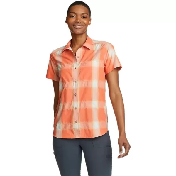 Eddie Bauer Womens Mountain ShortSleeve ShirtPetite Blush