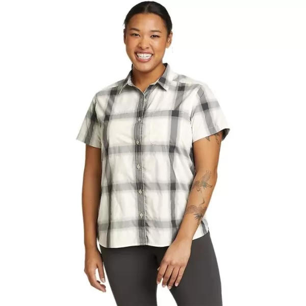 Eddie Bauer Womens Mountain ShortSleeve ShirtPetite Dove