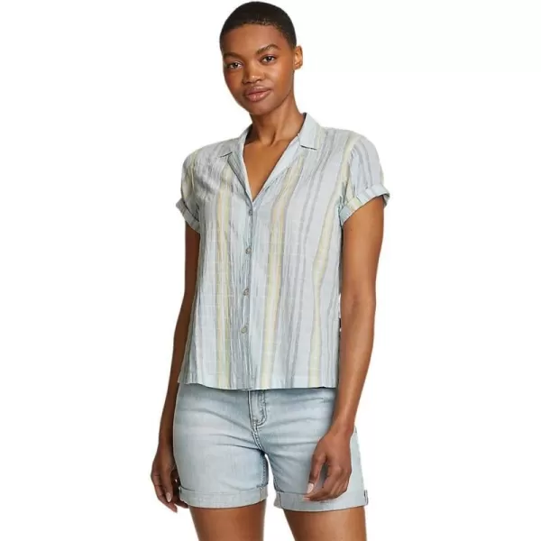 Eddie Bauer Womens Packable Camp ShirtLt Slate