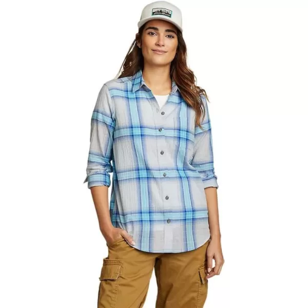 Eddie Bauer Womens Packable LongSleeve ShirtPlus Harbor