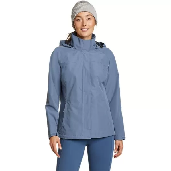 Eddie Bauer Womens Packable Rainfoil JacketRegular Blue Haze Recycled