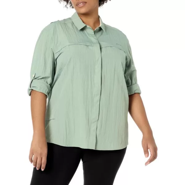 Eddie Bauer Womens Plus Size ShirtAntique Pine