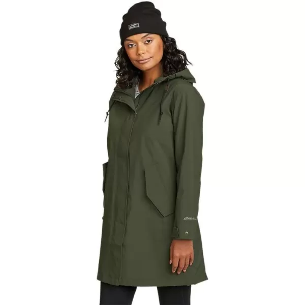 Eddie Bauer Womens Port Townsend Trench CoatDark Loden