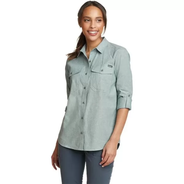 Eddie Bauer Womens Pro Creek LongSleeve ShirtDk Seafoam