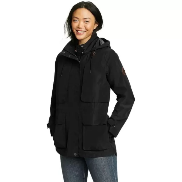 Eddie Bauer Womens Rainfoil ParkaBlack