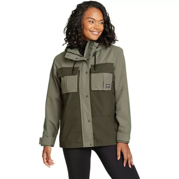 Eddie Bauer Womens Rainfoil Utility JacketRegular Sprig