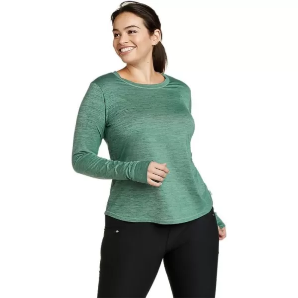 Eddie Bauer Womens Resolution LongSleeve TShirtDk Evergreen