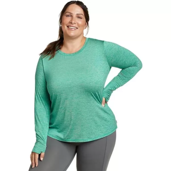 Eddie Bauer Womens Resolution LongSleeve TShirtLt Green