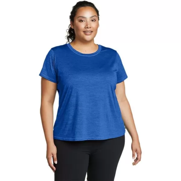 Eddie Bauer Womens Resolution ShortSleeve TShirtBrilliant Blue