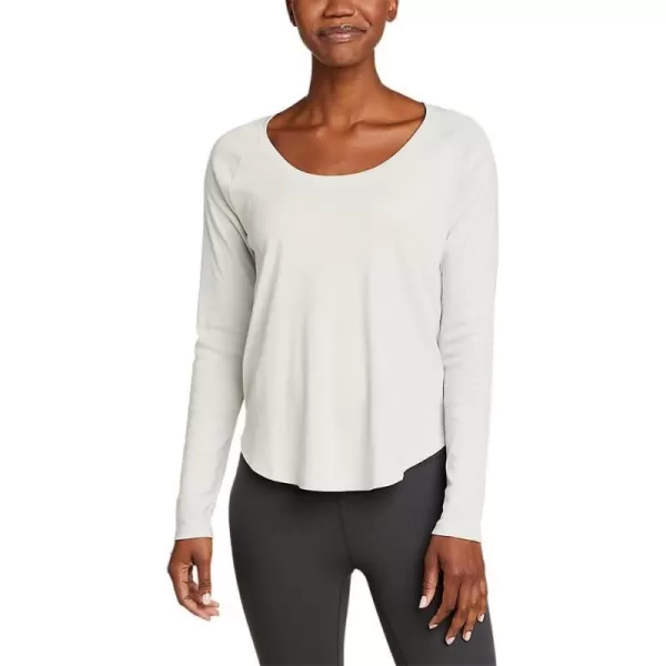 Eddie Bauer Womens Stines LongSleeve Raglan Scoop Neck TShirtCement