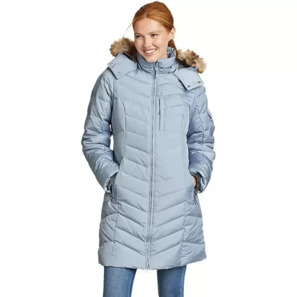 Eddie Bauer Womens Sun Valley Down ParkaPetite Blue Smoke