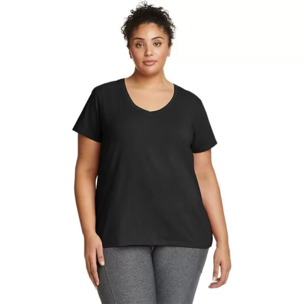 Eddie Bauer Womens Tempo Light ShortSleeve TShirtPlus Black