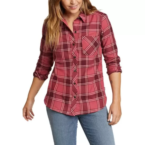 Eddie Bauer Womens Twin Falls Flannel ShirtTomato