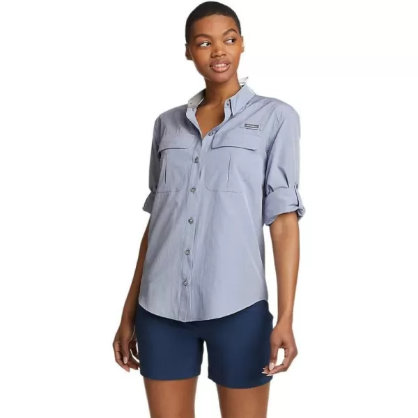 Eddie Bauer Womens UPF Guide LongSleeve ShirtDusty Blue