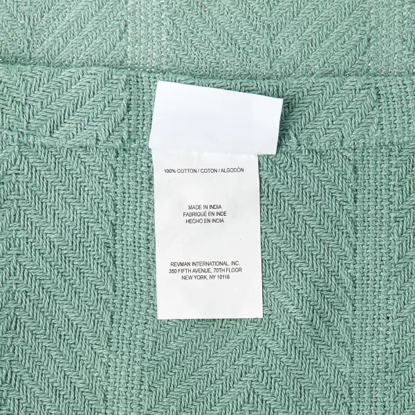Eddie Bauer  Queen Blanket Lightweight Cotton Bedding Home Decor for All Seasons Herringbone Bone QueenGreen
