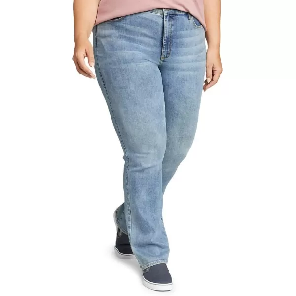 imageEddie Bauer Womens Voyager HighRise Bootcut Jeans  CurvyBlue Haze