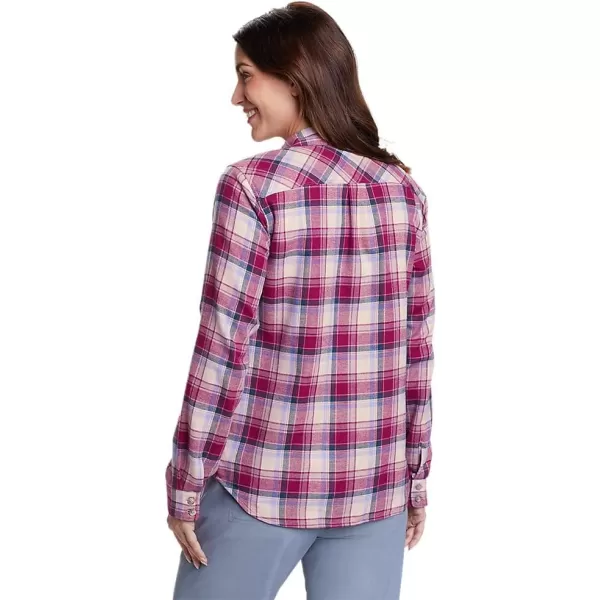 imageEddie Bauer Womens Firelight Flannel ShirtPlumwine