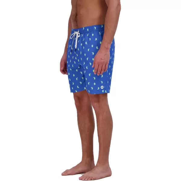 imageEddie Bauer Mens SPF 50 Volley Swim Trunk  Fun Designs Comfortable and Stylish 7quot InseamBlue